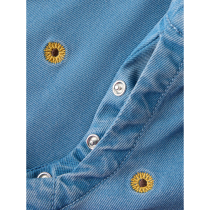 NAME IT Overall Sage Medium Blue Denim Sunflower